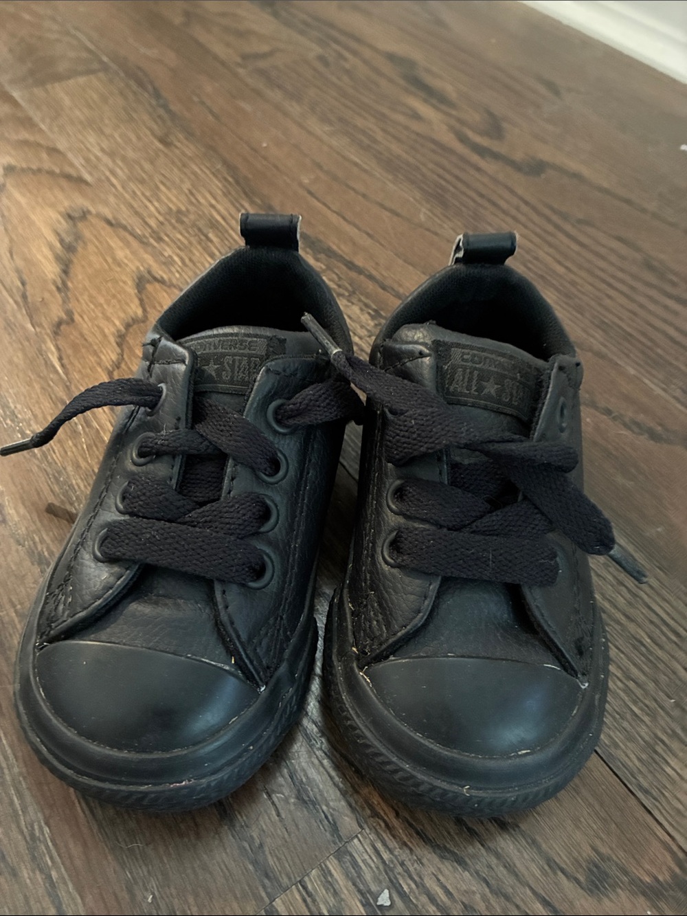 Converse Kids Black Low-Top Lace-Up Sneakers